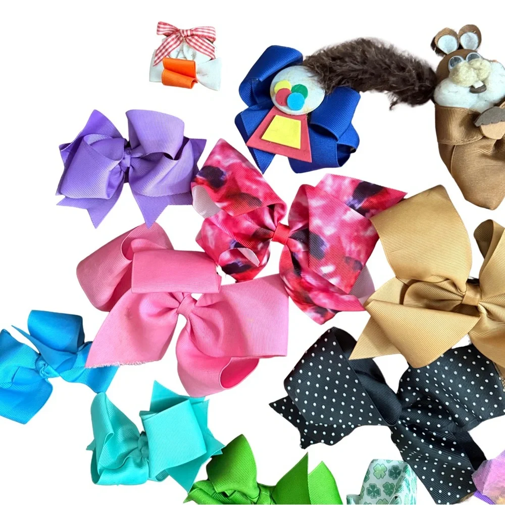 Colorful Hair‎ Bow Collection 24 Pieces